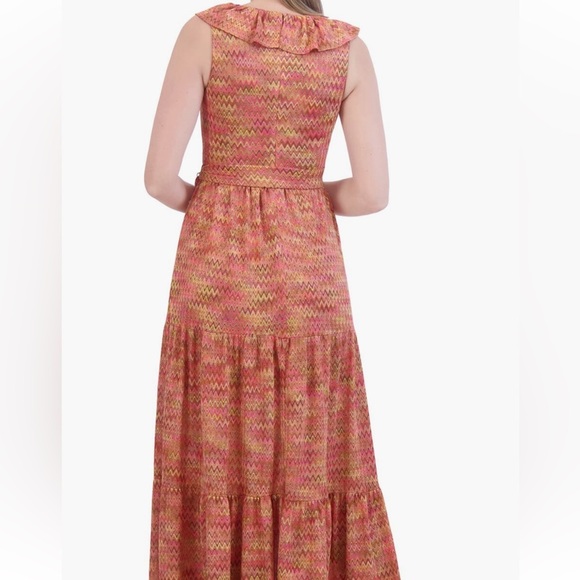 Eliza J Chevron Striped Maxi Dress - Picture 3 of 10